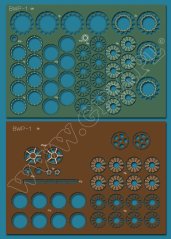 BWP-1 ( BMP-1) - Laserové doplnky - kostra, diely kolies, detaily