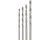 4 drill bits - Ø 1,2 - 1,4 - 1,6 - 1,8mm