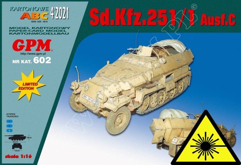 Sd.Kfz 251/1 Ausf C - Laserové doplňky