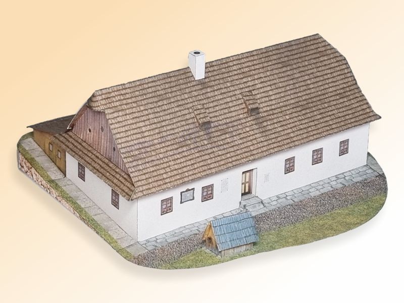 Rodný dom Františka Palackého v Hodslaviciach + socha