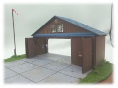 Dřevěný hangár z 1. pol. 20. století