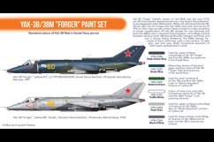 Sada lacquerových barev Hataka Yak-38/38M "Forger" (17 ml, CS111)