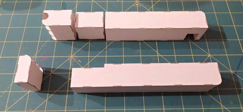 Parní lokomotiva řady 310.0 ČSD - Laserové doplňky - kostra, detaily