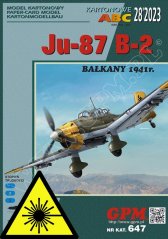 Junkers Ju-87 B - kabínka