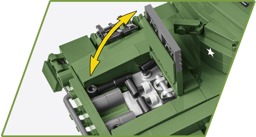M24 Chaffee WWII - Plastová stavebnica COBI