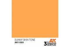 Akrylová farba AK Interactive AK11055 Sunny Skin Tone (opálená telová, 17 ml)
