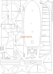 HMS Badger - Laserové doplňky - kostra