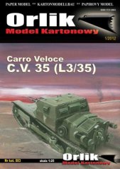 Carro Veloce C.V. 35 - Paper model