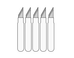 Náhradní čepele pro precizní otočný nůž 360°