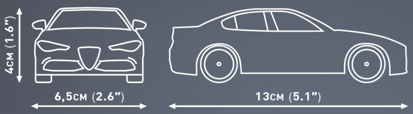 Alfa Romeo Giulia Quadrifoglio - green - COBI Plastic Kit