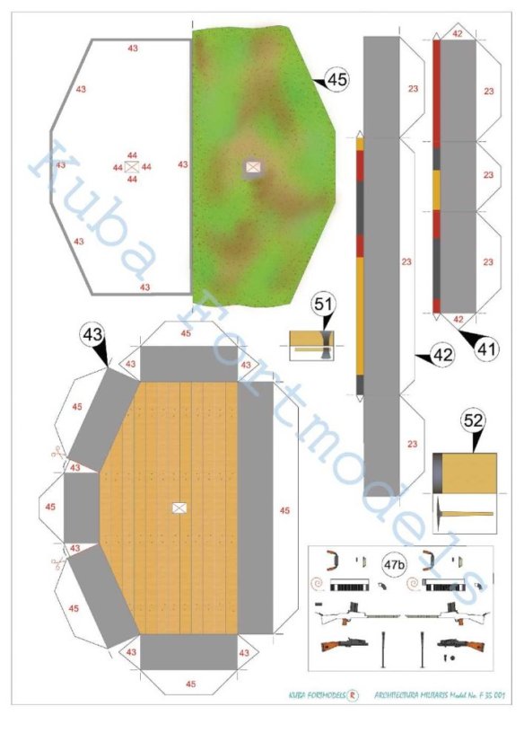Československé lehké opevnění vzor 36 typ B - 1:35