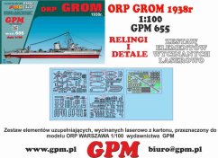 ORP GROM 1938 1:100 - Laserové doplňky - detaily