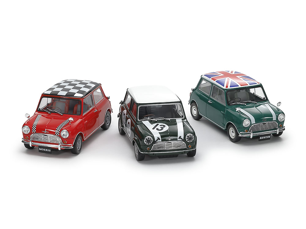 Plastikový model závodního vozu Morris Mini Cooper Racing