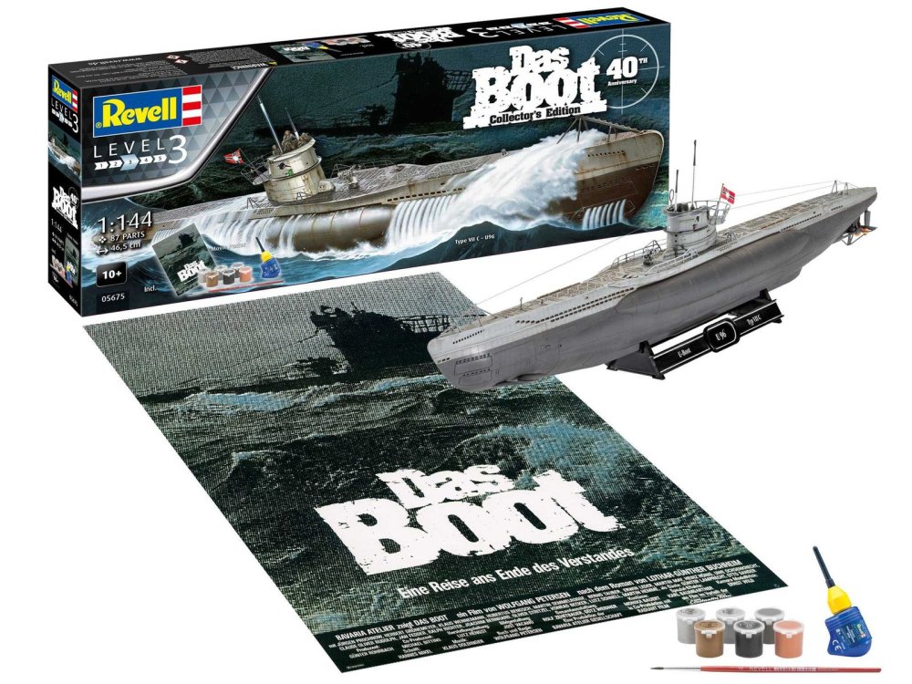 Plastikový model ponorky U-96