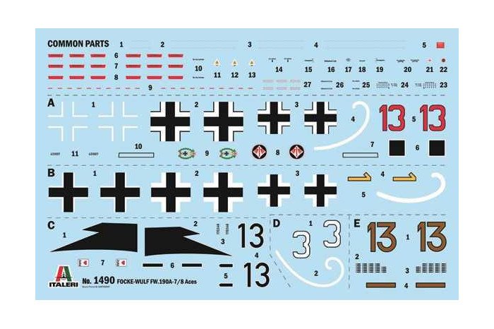 Plastikový model letadla Focke-Wulf Fw 190 A-8/F Aces