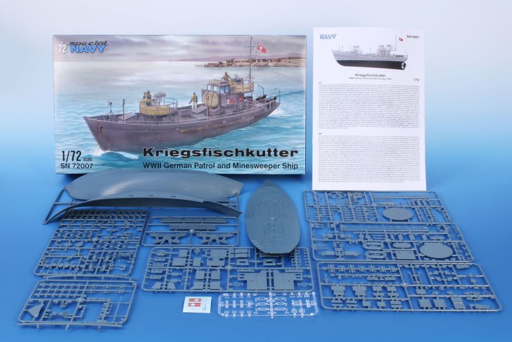 Plastikový model pomocné lodi Kriegsfischkutter