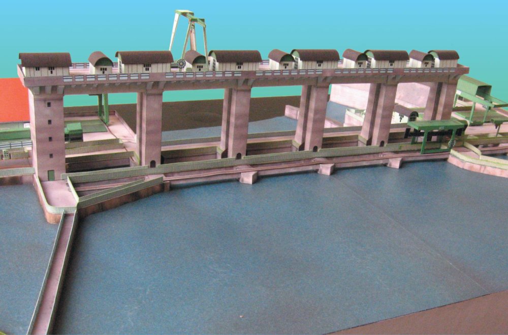 Papírový model hydroelektrárny FALA