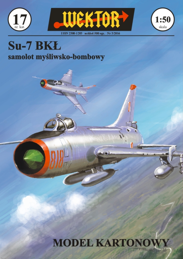 Papírový model stíhacího bombardéru Su-7 BKL