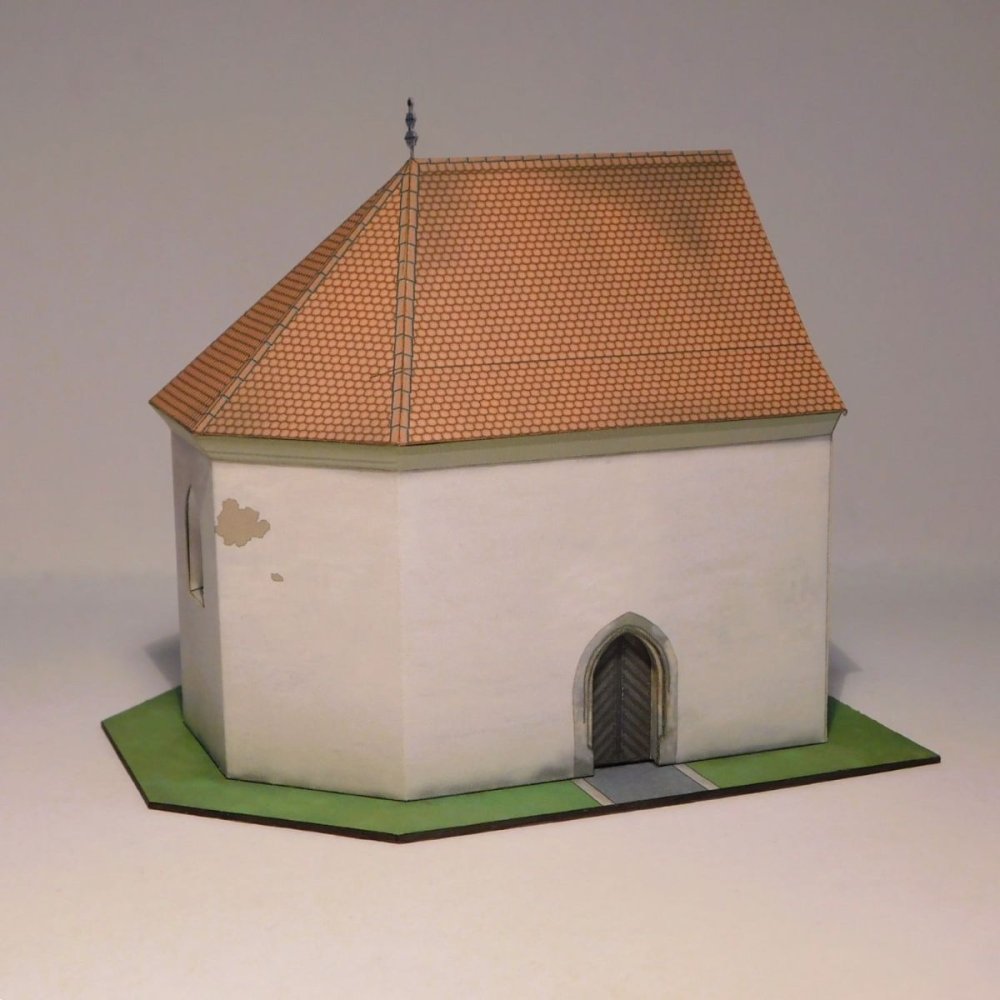 Papírový model gotické kaple sv. Anny - Senica