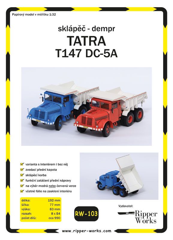 Nákladní sklápěč Tatra 147 DC-5A