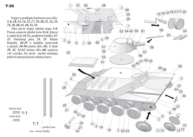 Papírový model sovětských tanků T-30 a T-34/76