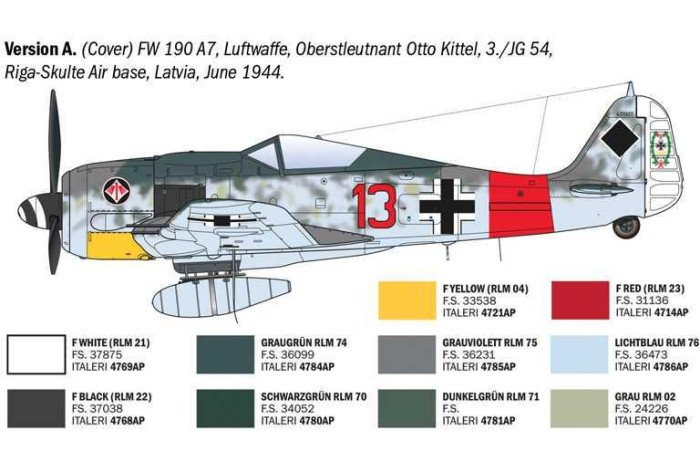 Plastikový model letadla Focke-Wulf Fw 190 A-8/F Aces