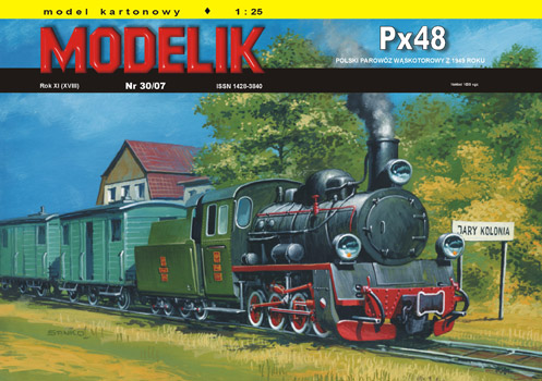 Papírový model parní lokomotívy Px48